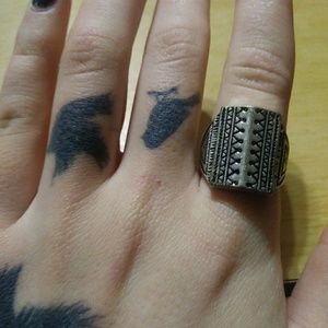 Silver Tribal Ring